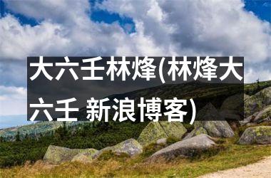 大六壬林烽(林烽大六壬 新浪博客)