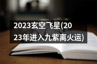 2023玄空飞星(2023年进