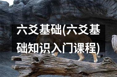 <h3>六爻基础(六爻基础知识入门课程)