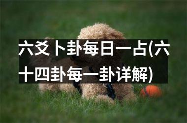 六爻卜卦每日一占(六十四卦每一卦详解)