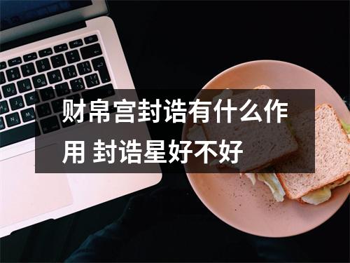 财帛宫封诰有什么作用封诰星好不好