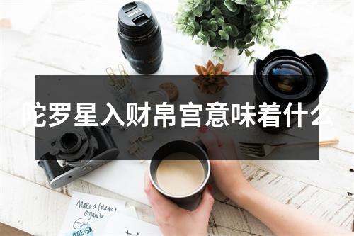 陀罗星入财帛宫意味着什么