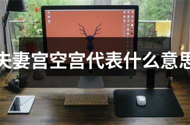 夫妻宫空宫代表什么意思