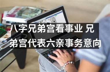 <h3>八字兄弟宫看事业 兄弟宫代表六亲事务意向