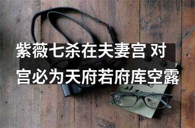 <h3>紫薇七杀在夫妻宫 对宫必为天府若府库空露