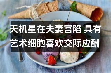 <h3>天机星在夫妻宫陷 具有艺术细胞喜欢交际应酬