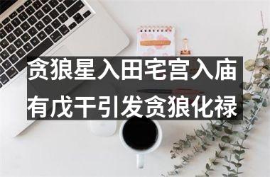 <h3>贪狼星入田宅宫入庙 有戊干引发贪狼化禄