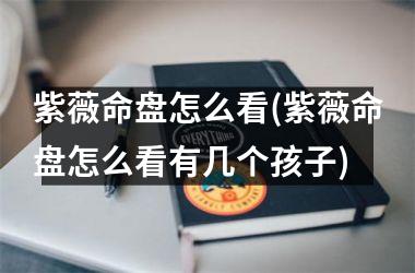 紫薇命盘怎么看(紫薇命盘怎么看有几个孩子)