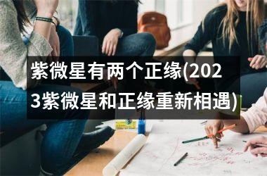 <h3>紫微星有两个正缘(2025紫微星和正缘重新相遇)