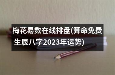 <h3>梅花易数在线排盘(算命免费 生辰八字2025年运势)