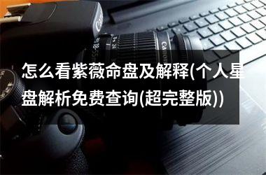 <h3>怎么看紫薇命盘及解释(个人星盘解析免费查询(超完整版))