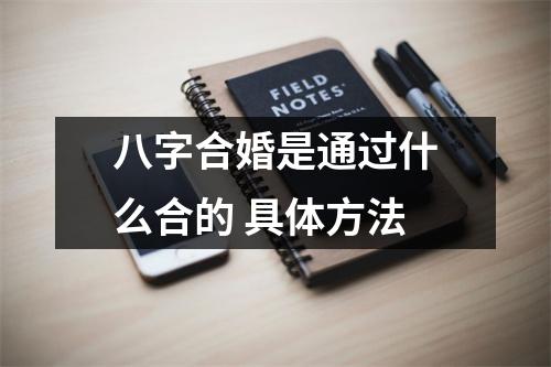 <h3>八字合婚是通过什么合的具体方法