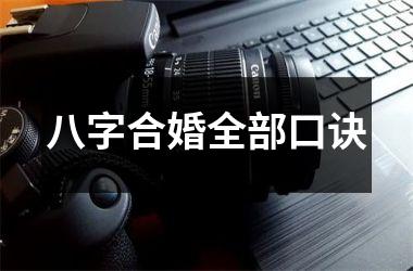 <h3>八字合婚全部口诀