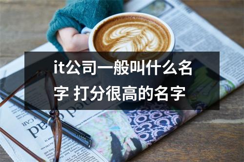 <h3>it公司一般叫什么名字打分很高的名字