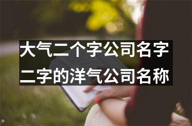 <h3>大气二个字公司名字 二字的洋气公司名称
