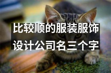 <h3>比较顺的服装服饰设计公司名三个字