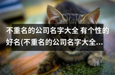 不重名的公司名字大全 有个性的好名(不重名的公司名字大全三个字)