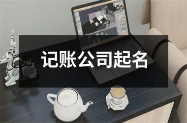 记账公司起名