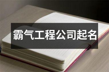 <h3>霸气工程公司起名