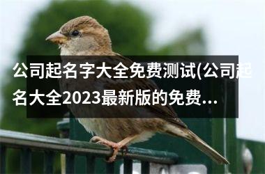<h3>公司起名字大全免费测试(公司起名大全2025最新版的免费)