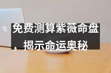 免费测算紫薇命盘，揭示命运奥秘