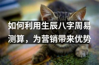 如何利用生辰八字周易测算，为营销带来优势