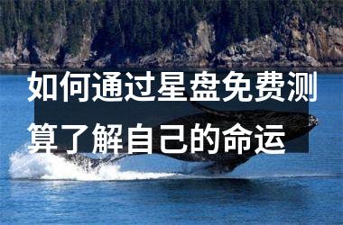 如何通过星盘免费测算了解自己的命运