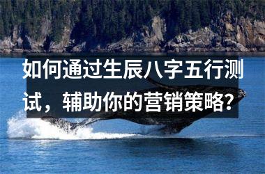 <h3>如何通过生辰八字五行测试，辅助你的营销策略？