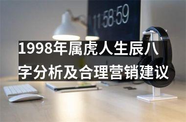 1998年属虎人生辰八字分析及合理营销建议