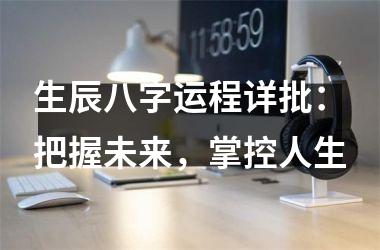 <h3>生辰八字运程详批：把握未来，掌控人生