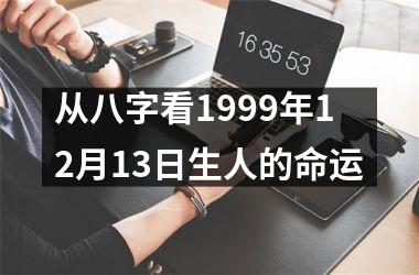 <h3>从八字看1999年12月13日生人的命运