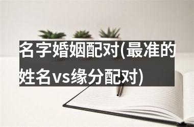 <h3>名字婚姻配对(准的姓名vs缘分配对)