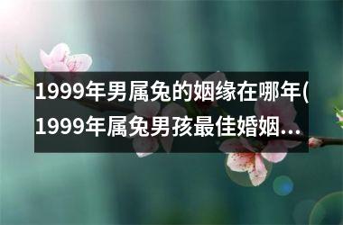 <h3>1999年男属兔的姻缘在哪年(1999年属兔男孩佳婚姻)