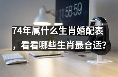 <h3>74年属什么生肖婚配表，看看哪些生肖合适？