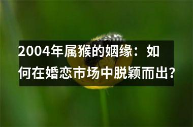 2004年属猴的姻缘：如何在婚恋市场中脱颖而出？