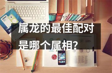 属龙的最佳配对是哪个属相？