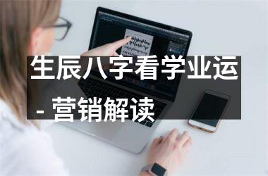 <h3>生辰八字看学业运 - 营销解读