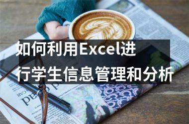 <h3>如何利用Excel进行学生信息管理和分析