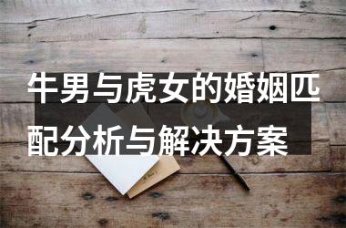 <h3>牛男与虎女的婚姻匹配分析与解决方案