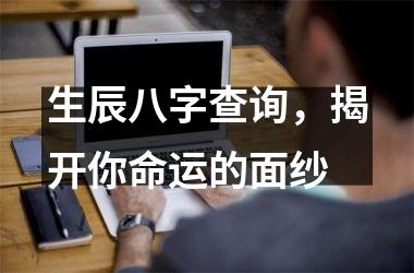 生辰八字查询，揭开你命运的面纱