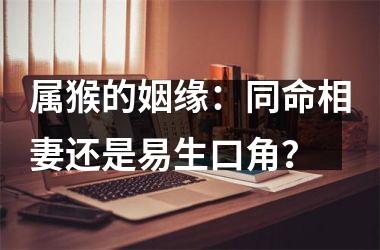 属猴的姻缘：同命相妻还是易生口角？